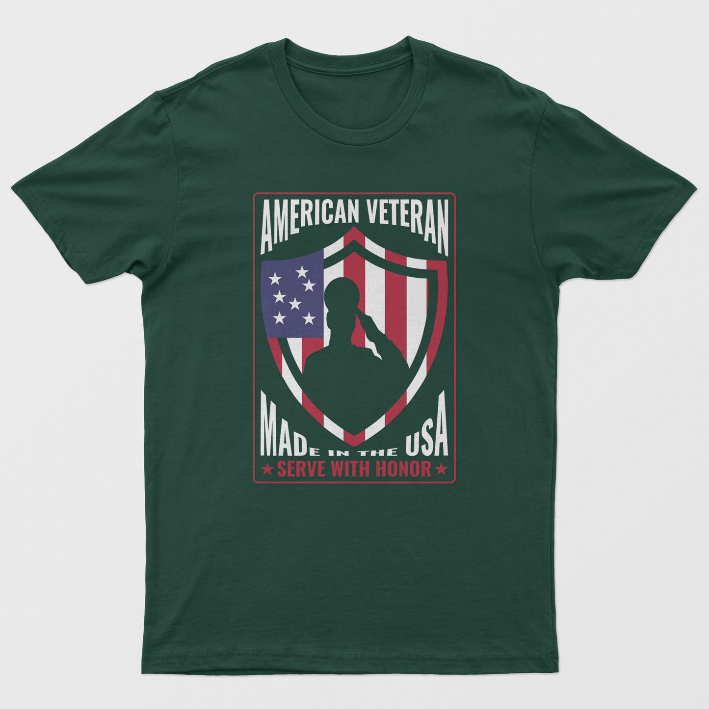 American Veteran Graphic Unisex T-Shirt | S-XXXL, Various Colors, Free Shipping
