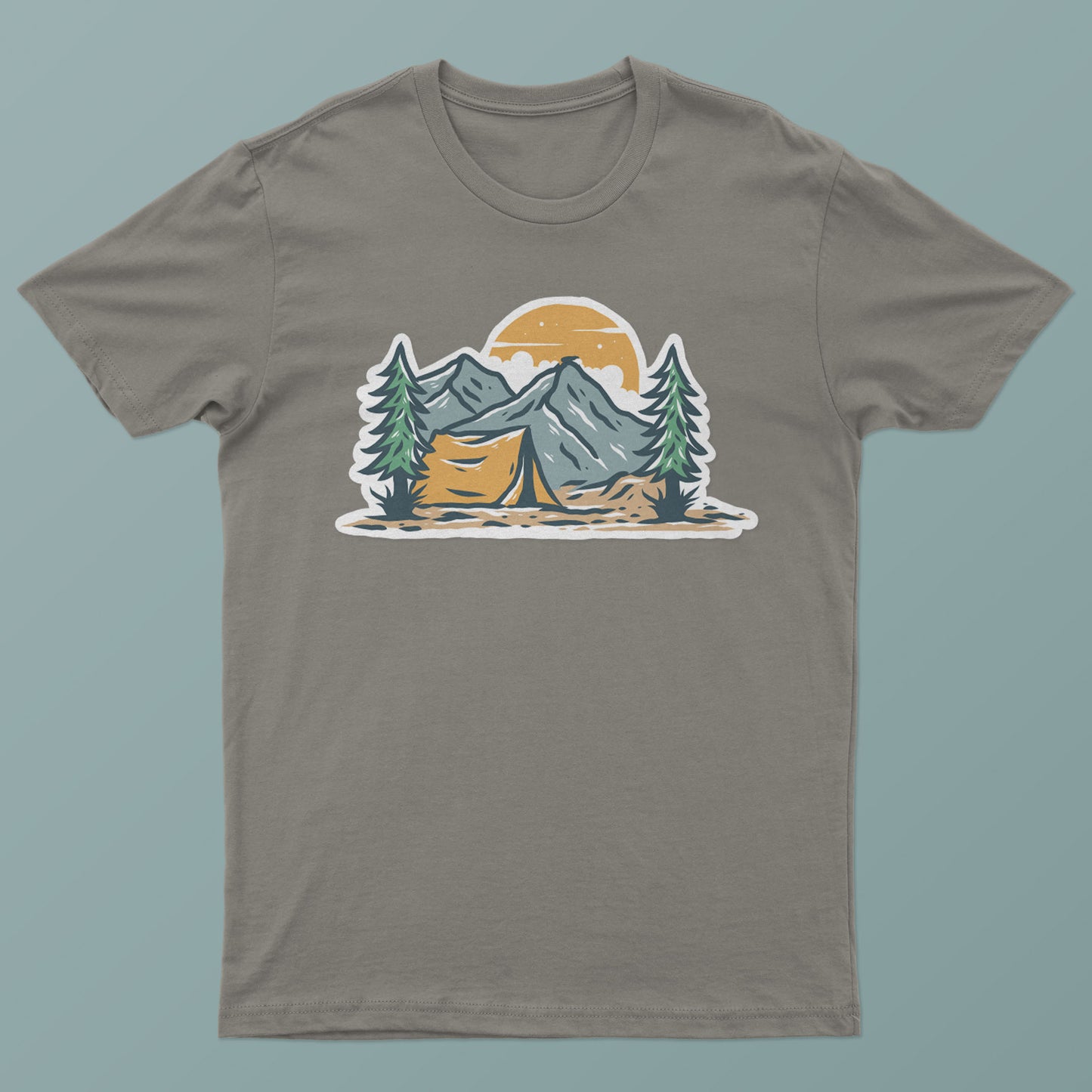 Vintage Camp Hiker Graphic Tee - S-XXXL, Various Colors, Free Shipping