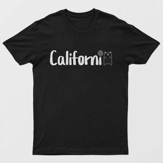 California T-shirt, Bear logo travel t-shirt , Unisex Outdoor Tee